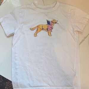 Kids Shirt with Dog Print- Size 4/5